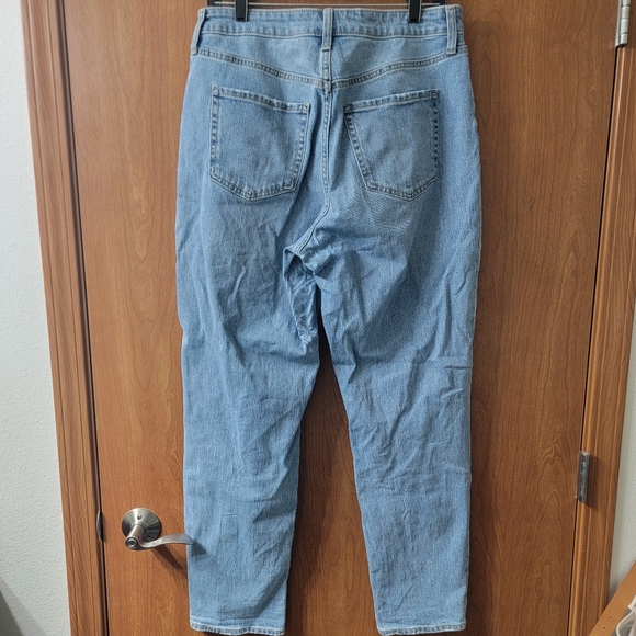 Old Navy Curvy High-Waisted OG Straight Ankle Jeans Size 10 Tall - Picture 3 of 6
